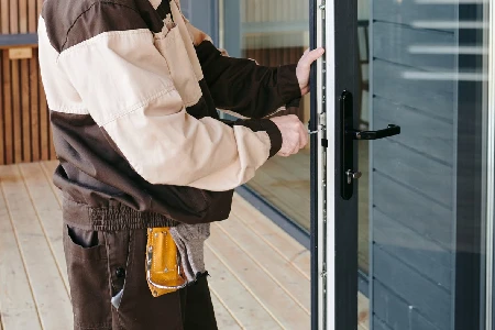 Cleaning And Polishing Glass Door Installation in Davie, FL